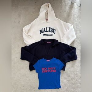 Edikted XS sweatshirt, sweater, t shirt.